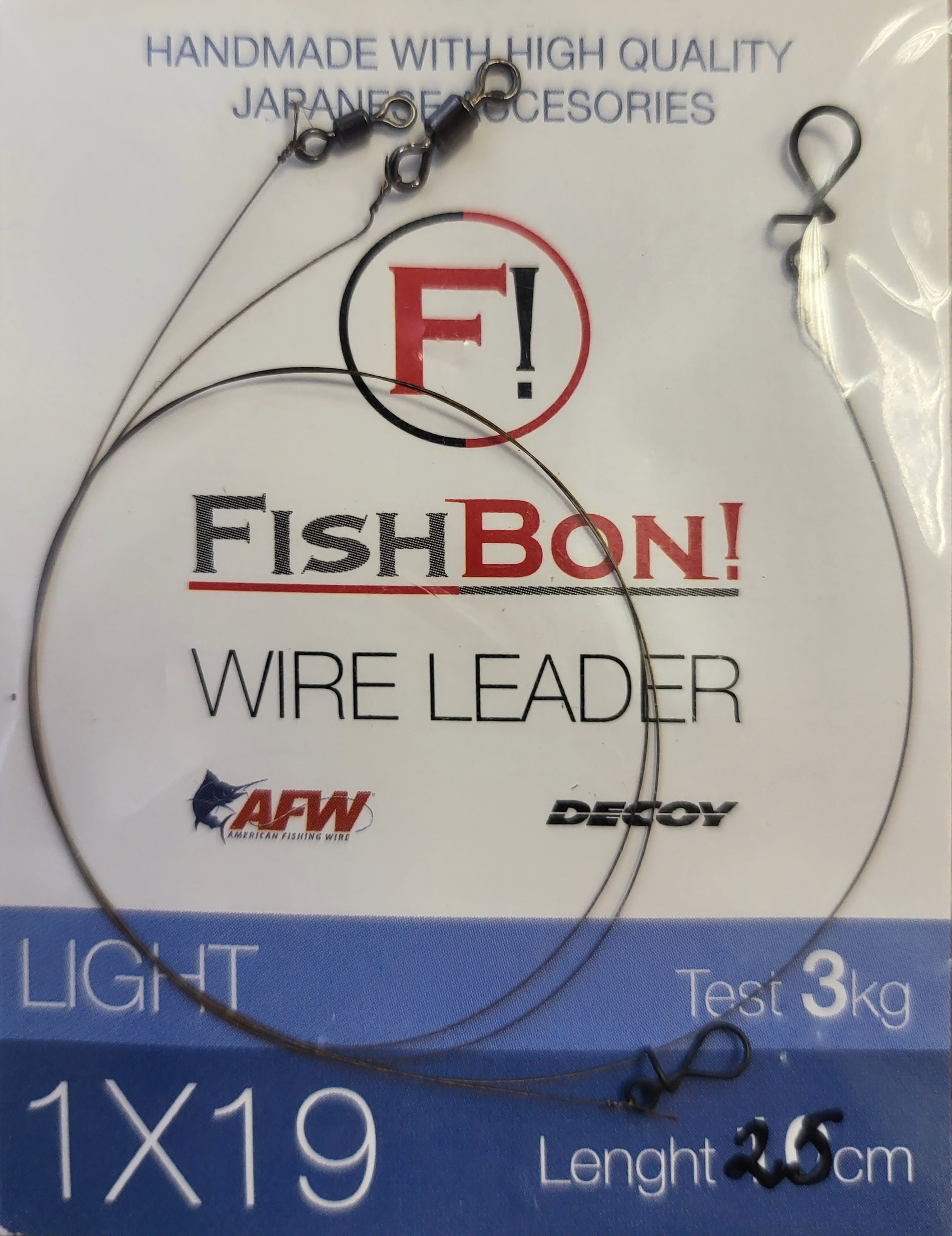 FishBon! micro leaders 1x19 3kg
