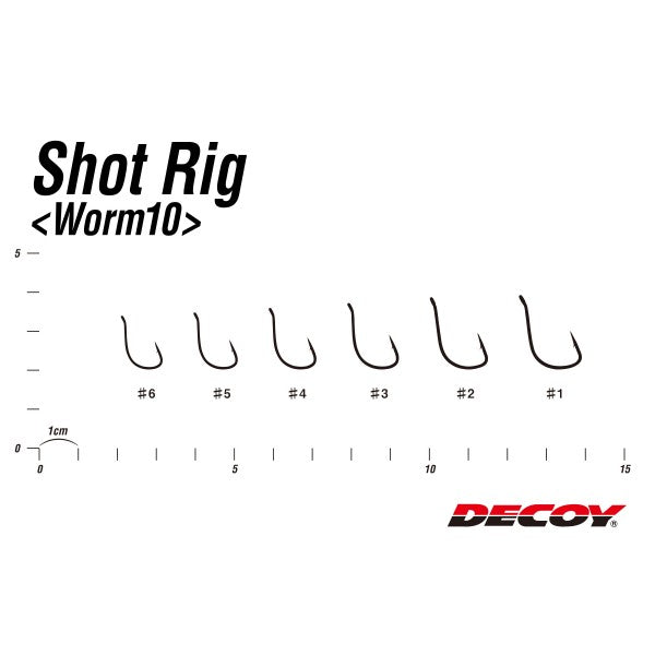 Decoy Shot Rig Worm10 Hooks